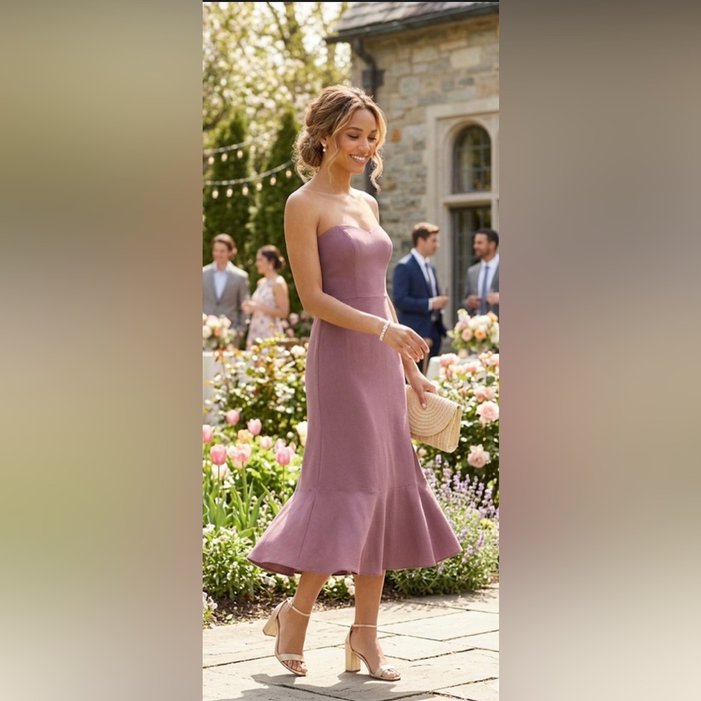 𝅺🌸🌸🌸  BHLDN Strapless Dress Size 6